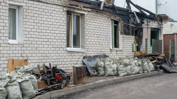 Professional Fire Damage Assessment technician working in Montgomery, PA